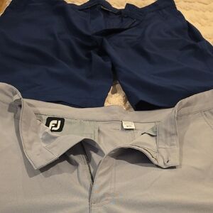 FOOT JOY BUNDLE  Men’s Golf Shorts. Light Gray, Navy